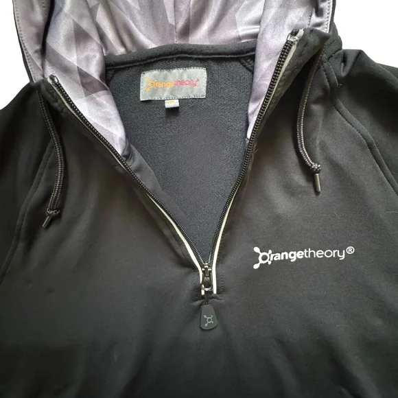 OrangeTheory Hoodie | Unisex | Medium | Black 1/4 Zip Pullover | Like New - Picture 3 of 13